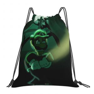 Sac à dos à cordon de serrage Scary Luigi's Mansion, sac de sport, sac à dos d'extérieur portable - DFB4593 - Neuf