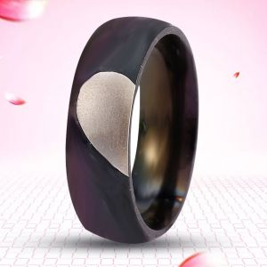Bagues De Couple Romantiques En Forme De Cour Mat Pour Homme, Mariage, Fiancailles, Anniversaire (Homme-10#) - Neuf