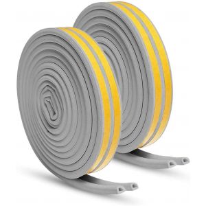 30 mètres de Bande de Joint,9 mm (Largeur)x6 mm (Hauteur) Bande de Joint D'étanchéité en Caoutchouc,Joint en caoutchouc profil D/B pour Portes et Fenêtres,Étanche,Insonorisation (Gris) - Neuf
