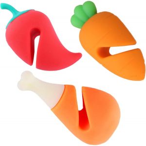 Lot De 3 Lève-Couvercles En Silicone Anti-Éclaboussures, Anti-Éclaboussures, Anti-Vapeur, Pour Casseroles, Ustensiles De Cuisine, Décoration De Couvercles De Casseroles - Neuf