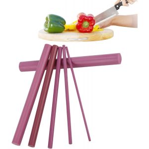 Ensemble De 6 Pierres &Agrave; Aiguiser Pour Couteaux,Kit D'aff&ucirc;tage Pour Pierre &Agrave; Aiguiser,Pierre &Agrave; Aiguiser Cylindrique,Outil De Polissage Et De Meulage,3000 Grains De Rubis,Aiguiseur - Neuf