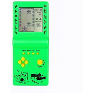 Mdy-Rétro Bloquer La Console De Jeu Plusieurs Jeux Niveau/Vitesse Réglable Console Portable Jeu De Briques/Courses/Bataille De Chars Jouets Électroniques Enfants/Amis/Cadeaux De Vacances (Green) - Neuf