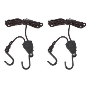 Sangles D'arrimage Métalliques Robustes Et Réglables Pour Kayaks, Canoës Et Bateaux ¿ 2 Pièces Avec Crochets Et Poulies, Capacité De 150 Lb - Neuf