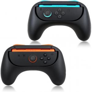 2pcs Hand Grips for Nintendo Switch 2,Wear resistant Handle Kit for Switch 2,Durable Ergonomic Handle Kit for Switch 2 Controllers for Birthdays,Holidays,Anniversaries (Curved) - Neuf