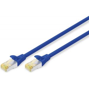 KAL-Câble Lan Cat 6A - 5M - Rj45 Câble Réseau - S/Ftp Blindé - Compatible Cat-6 & Cat-7 - Bleu - Neuf