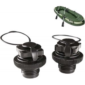 Letnerny-Lot De 2 Valves D'air Pour Bateau Gonflable, Bouchons D'air En Spirale Pour Bateau Gonflable, Bouchon De Buse, Bouchons D'air De Rechange, Bouchons Anti-Fuite, Bouchons D'air Rapides À Monte - Neuf