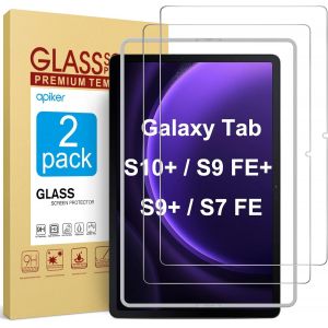 Kalws-Lot De 2 Films De Protection Blind&eacute;s Pour Samsung Galaxy Tab S10 Plus/Tab S9 Fe Plus/S9 Plus/S7 Fe,Duret&eacute; 9h Pour Samsung Tab S10+/S9 Fe+/S9+/S8+/S7+/S7 Fe,Avec Aide &Agrave; L'installation Du Cadre - Neuf