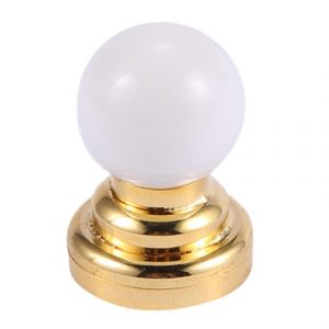 1:12 Maison de poup&eacute;es Miniature Globe Blanc Plafonnier LED Lumi&egrave;re avec batterie - Neuf