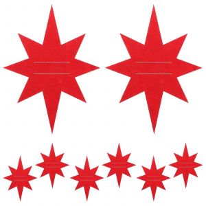 No&euml;l Ornements Set de Couverts Titulaire pour la Partie Cuill&egrave;res Argenterie Feutre Rouge en Tissu de Banquet 8 Pcs - Neuf