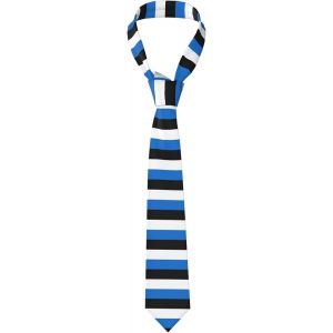 Cravate Élégante Pour Homme Avec Motif Drapeau De L'estonie Pour Les Tenues Quotidiennes,Le Père Et Le Garçon D'honneur,Noir,Taille Unique - Neuf