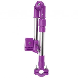 Support De Parapluie Telescopique Reglable A 360¡Ã Pour Fauteuil Roulant, En Acier Inoxydable, Pour Velo Et Exterieur (Violet) - Neuf
