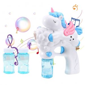 Machine A Bulles Automatique Avec Lumieres Et Musique, Pistolet A Bulles Pour Enfants - Neuf