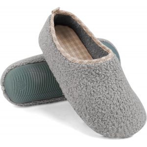KALANKA-Pantoufles en mousse à mémoire, Pantoufle Femme, Confortable Chaussons Chaussons Maison en Peluche Chaude Doublure Chaussures Antidérapantes Légères et respirantes pour Intérieur et Extérieur - Neuf