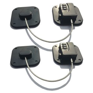 Lot De 2 Serrures De Réfrigérateur Améliorées, Serrures D'armoire À Combinaison Pour Bébés, Serrures De Sécurité Pour Enfants Pour Armoires - Neuf