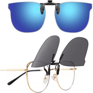 Clip-On Lunettes De Soleil Polarisées Cat-Eye Pour Hommes Et Femmes, Protection Uv400, Anti-Reflection Hd - Neuf