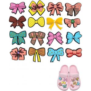 Bnhgc-16pcs Charms Breloques Chaussures Pour Crocs Pour Filles, Pins Crocs,Mignons Breloques Pour Crocs Pour Enfants, Accessoires Pour Crocs Clog, Breloques Bijoux Chaussures Décorations Pour Crocs - Neuf