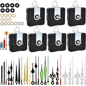 Cheng-7 Pièces Mécanisme D'horloge, Kits De Mécanisme Horloge Murale, Mécanisme De Mouvement D'horloge Avec 10 Ensembles D'aiguilles D'horloge, Mécanisme Mouvement D'horloge Pour Remplacement Et Rech - Neuf