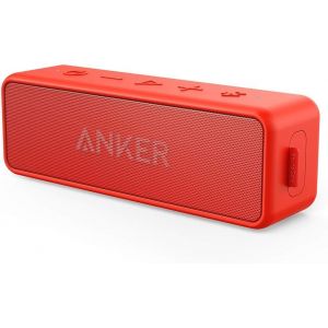 Soundcore 2 Enceinte Bluetooth, Enceinte Bluetooth Puissante Sans Fil Avec Basses Puissantes, Autonomie De 24 Heures, Porté De 20 M, Etanche Waterproof Ipx7 Et Microphone Intégré - Neuf