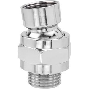 LKJKJ-Douche Adaptateur Pivotant RéGlable, Rotule Pommeau de Douche, Rotule Pivotante en Laiton Réglable, Universelle G1/2 Chrome, pour Connecter des Pommes de Douche et des Conduites D'eau - Neuf