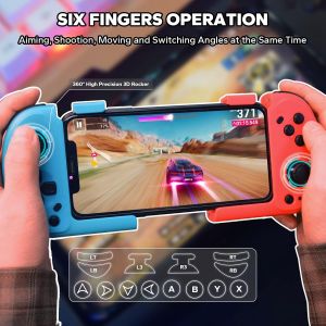 Contr&ocirc;leur De T&eacute;l&eacute;phone Pour Iphone,Android,Contr&ocirc;leur De Jeu Mobile Bluetooth,Contr&ocirc;leur Magn&eacute;tique Portable Bluetooth Transformant Votre T&eacute;l&eacute;phone En Console De Jeu Pour Cod Mobile - Neuf