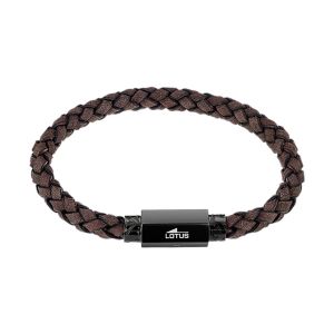 Bracelet Homme Lotus Style Urban Man Cuir Marron - Neuf
