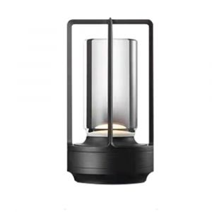 1 Lampe De Table Rechargeable Noire 1800 Mah, Sans Fil, Pour Salon, 3 Couleurs De Luminosité, Décoration De Chambre, Lampes De Table Portables - Neuf