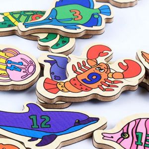 26pcs Alphabet Anglais Animal Magn&eacute;tique Autocollant P&ecirc;che Jeu &Eacute;ducation Enfants Toy_Letter# - Neuf