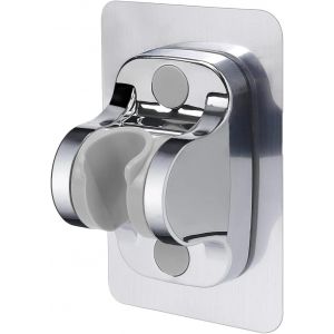 KAL-Support Douche Mural Sans Percage, Support De Pommeau Réglable Et Imperméable, Support Universel Adhésif Puissant Pour Salle De Bains (Argent) - Neuf