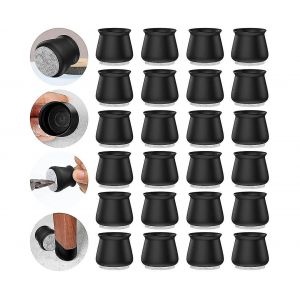 Protections Pour Pieds De Chaise, Lot De 24, Pour Parquets. Pieds De Chaise En Silicone. - Neuf
