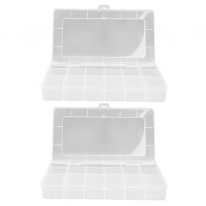Hjlian Boite De Rangement Transparente En Plastique Pour Bijoux, Perles, Couture, Accessoires Pour Cheveux - Neuf