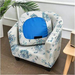 Housse De Fauteuil Simple Extensible 2 Pièces,Couverture De Fauteuil Cabriolet,Housse De Canapé Antidérapant Tub Chair Revêtement De Chaise Protecteur De Fauteuil - Neuf