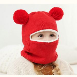 Bébé Chapeau D'hiver Ensemble Écharpe, Unisexe Bébé Bambin Chapeau Foulard¿Rouge - Neuf