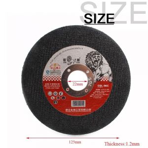 5 "roue de coupe 125mm disque de coupe en métal pour meuleuse d'angle coupe métal acier inoxydable fer Pvc lame de scie circulaire 5-25 pièces -10pcs - Neuf