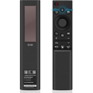 MEVRONISSHOP-BN59-01357B T&eacute;l&eacute;commande vocale solaire Samsung Smart TV, compatible The Frame, Neo QLED, Crystal UHD (2021-2023), 3 touches de raccourci - Neuf