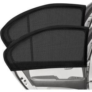 Kal-Pare Soleil Voiture Bébé Pour Vitres Arrières, Lot De 2 Chaussette Voiture Soleil Pour Enfants Et Animaux, Bloquer Les Rayons Uv Anti Moustiquaire, Pour 99% Toutes Les Voitures - Neuf