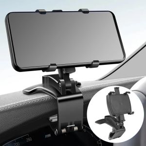 Kalanka-Support De Téléphone Pour Voiture,Accessoires De Voiture,Support De Téléphone Pour Tableau De Bord,Support De Téléphone Portable Pour Voiture Rotatif À 1400 ° - Neuf