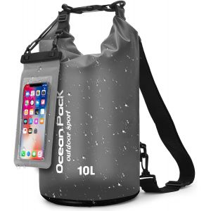 KALANKA-Sac Étanche avec Pochette Étanche & Sangles u2013 Sac à Dos Étanche pour Outdoor, Camping & Sports Nautiques | 5L, 10L, 20L | Léger & Résistant | Pochette Étanche Plage & Sac Étanche Paddle - Neuf
