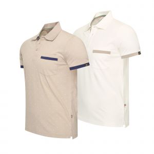 Cappuccino Italia Todi 2-Pack Polo Multicolore - Neuf