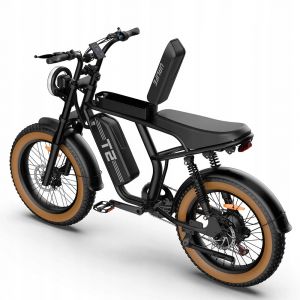 V&eacute;lo &Eacute;lectrique Urlife T2 - Moteur 750 W - Batterie 48 V 15,6 Ah - Vitesse Maximale 45 Km/H - Autonomie 100 Km - D&eacute;railleur Shimano 7 Vitesses - Pneus 20 X 4 Pouces - Tableau De Bord Lcd - Noir - Neuf