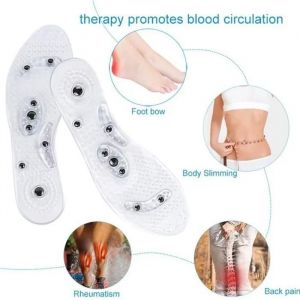 Semelles Magn&eacute;tiques &Agrave; Effet D'acupuncture - R&eacute;flexologie Pieds Douleurs Fatigue Plantaire Euphoricfeet Taille Comme - Neuf