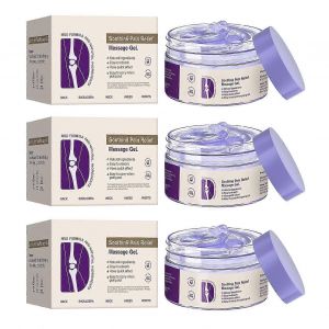 Gel De Massage Antidouleur Creme Violette Pour Les Activites Sur Tout Le Corps, Apaise Les Genoux, Les Lombaires, Le Cou, Les Mains Et Les Pieds - Neuf