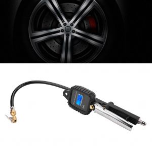 Gonfleur de pneus avec ecran LCD numerique pour voiture et tuyau d'arrosage - Neuf