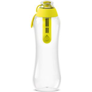 Gourde Filtrante Soft, 1 Filtre &Agrave; Charbon Actif Jaune 0,5 L - Filtre Le Chlore Et Autres Contaminants, Gourde Sport Transparente, Bouteille Filtrante Sans Bpa, Gourde Paille, Bouteille D'eau - Neuf