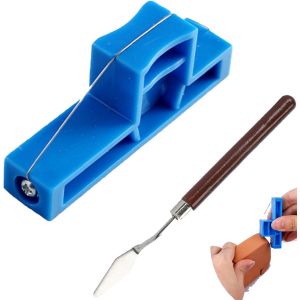 Mevronisshop-Outils Poterie, Outils Argile 7x2,8 Cm En Bleu,Id&eacute;al Pour C&eacute;ramique Et Poterie, Outil De Coupe D'argile Flexible, Outil Pr&eacute;cis Pour Modelage, Profile Rib Bundle Pottery Shaper Tool - Neuf