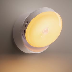 Nachtlicht Mit Bewegungsmelder, Veilleuse Led Avec Détecteur De Mouvement, Base Magnétique 360°Applique Murale Led À Piles 3000 K, Rechargeable Par Usb-C Avec Câble De 1 M, Blanc - Neuf