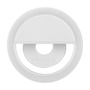 Charge Usb Selfie Led Lumi&egrave;re T&eacute;l&eacute;phone Portable Selfie Lampe Clip Lumineuse Pour Iphone (Blanc) A-B - Neuf