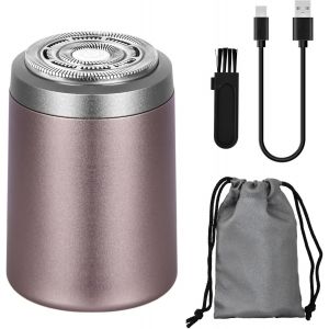 Kalanka-Mini Rasoir Électrique Portable, Rasoir Electriques Hommes, Electric Shaver, Ipx7 Étanche Rasoir Homme, Mini Electric Shaver, Portable Tondeuse A Barbe, Rasoir Électrique Wet Dry (Violet) - Neuf