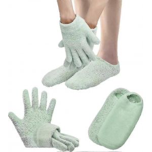 Chaussettes Et Gants Hydratants Pour La Nuit,Gants Et Chaussettes En Gel Pour Les Pieds Secs Et Crevassés,Chaussettes Gants De Nuit,Chaussettes Gants De Spa - Mishan - Neuf