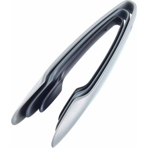 Eryi-Set De Pinces À Buffet/Service, 3 Pièces, 3 Pinces De Différentes Tailles, Longueurs : 18,3 Cm, 21 Cm, 25,5 Cm, Plastique, Anthracite/Gris/Gris Clair, 12542270 - Neuf