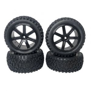4Pcs Grands Pneus pour WLtoys 144001 144010 124019 1/12 1/14 RC voiture - Neuf